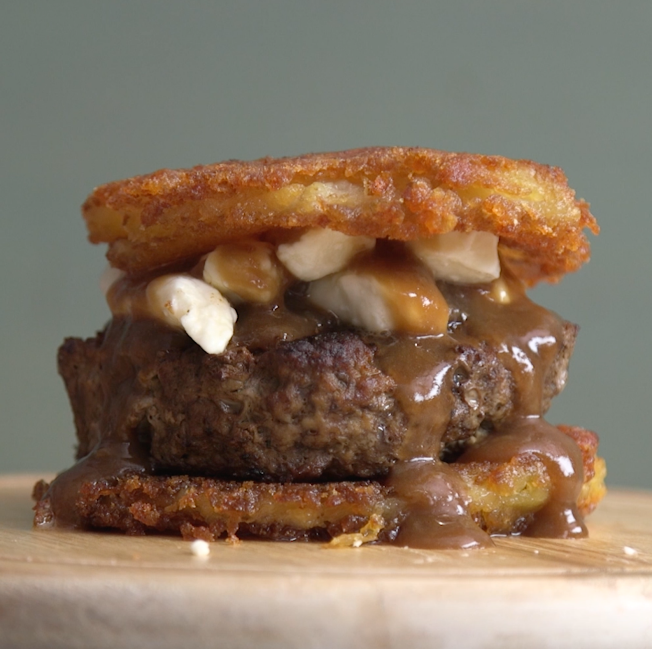 Fries and Gravy Burger 12 Tomatoes