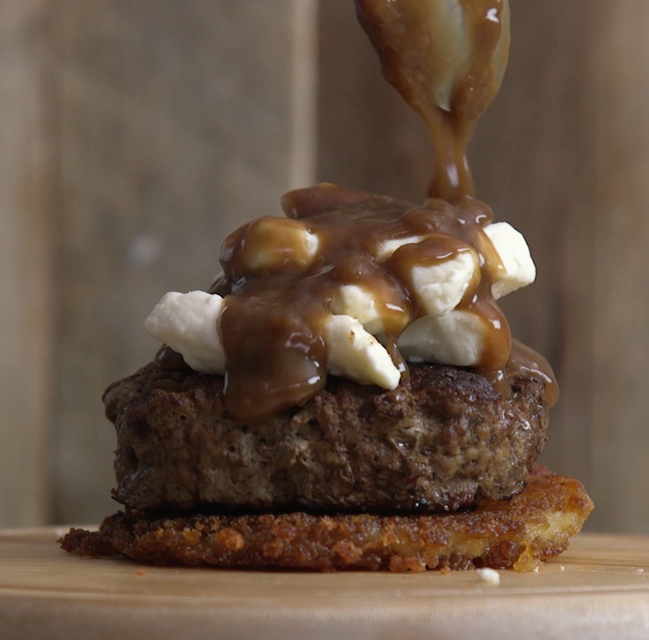 Fries and Gravy Burger 12 Tomatoes