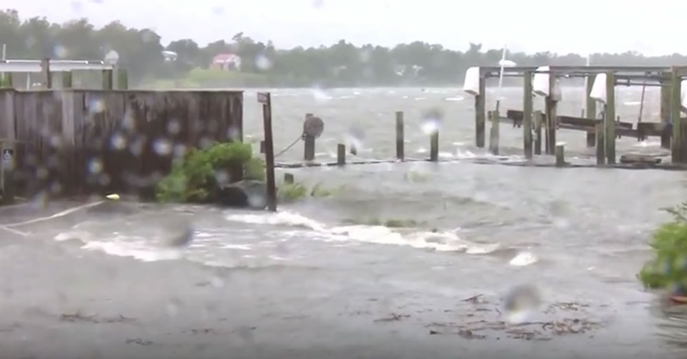 Source: YouTube/Wochit News Flooding had washed out many of the roads leading to the shelter before the weekend.