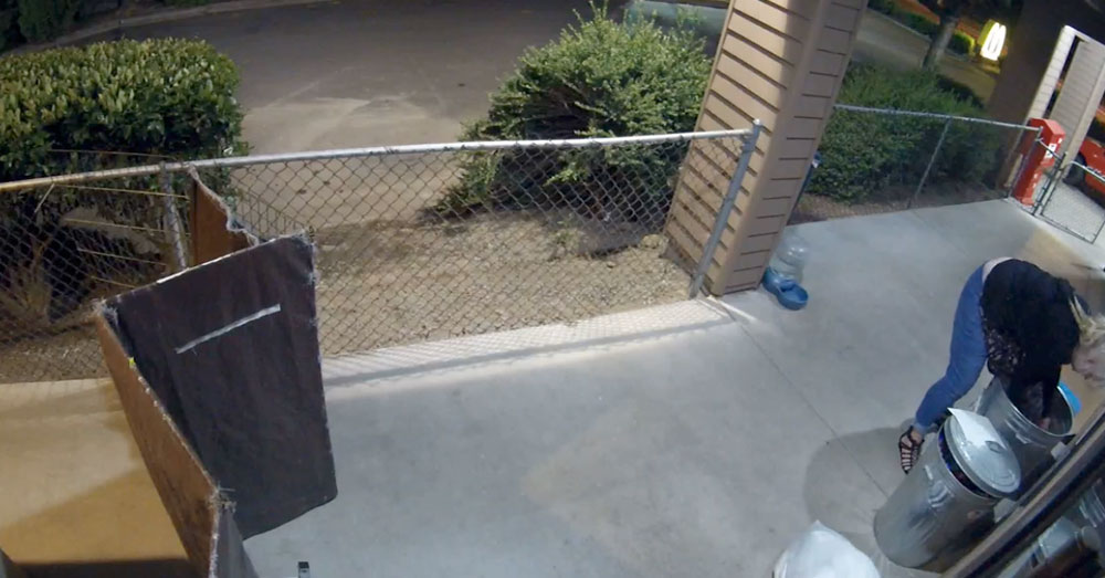 Source: Facebook/KATU News The woman stole hundreds of pounds of food from the animal rescue.