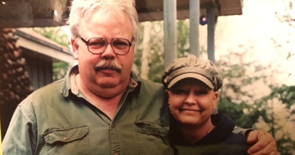 My husband Tom and me, right after I had finished chemo, 2009.