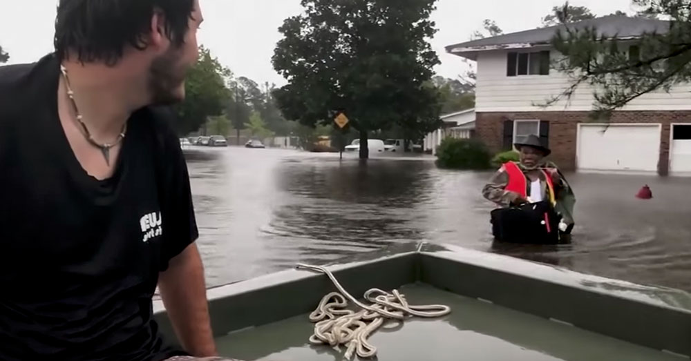 Source: YouTube/Charlotte Observer New Bern, North Carolina, has been copletely flooded.