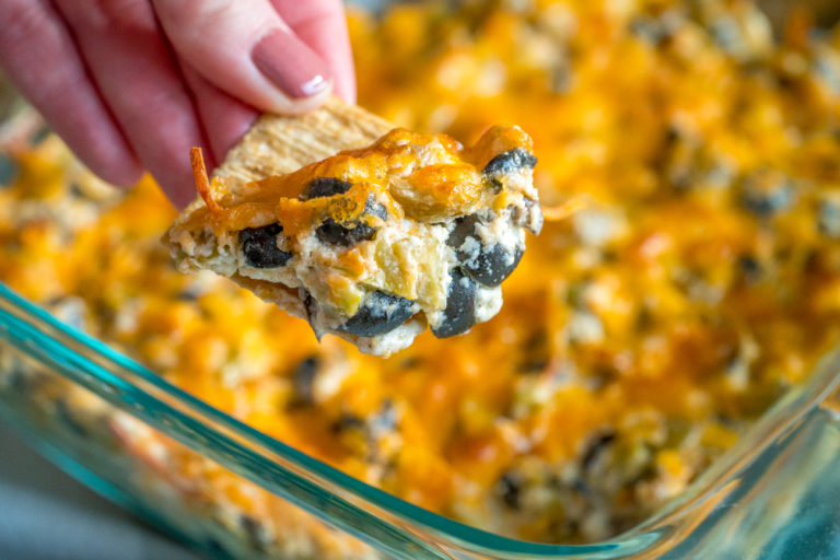Cheesy Baked Olive Dip Cooking Panda
