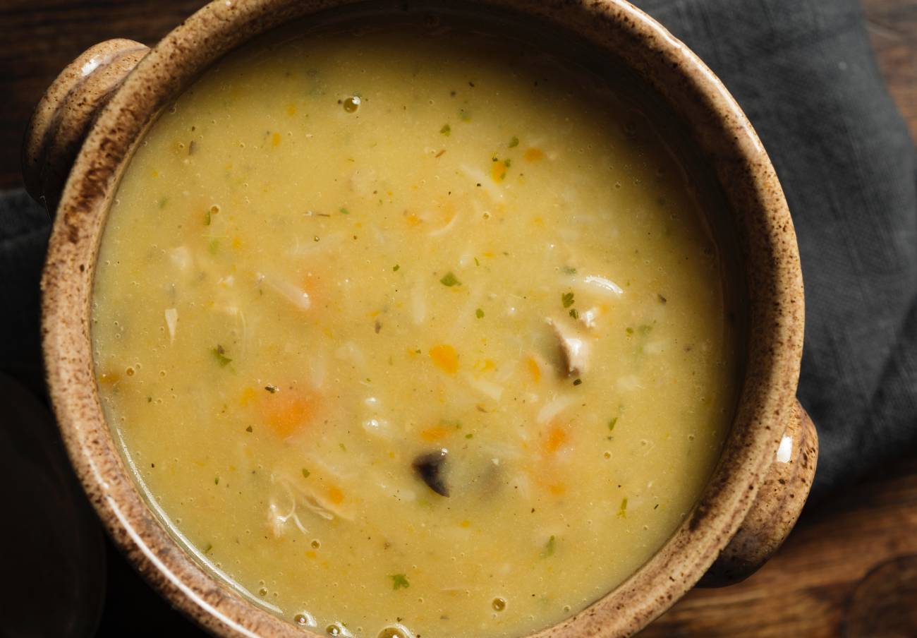 Chicken Rice And Mushroom Soup – Live Play Eat