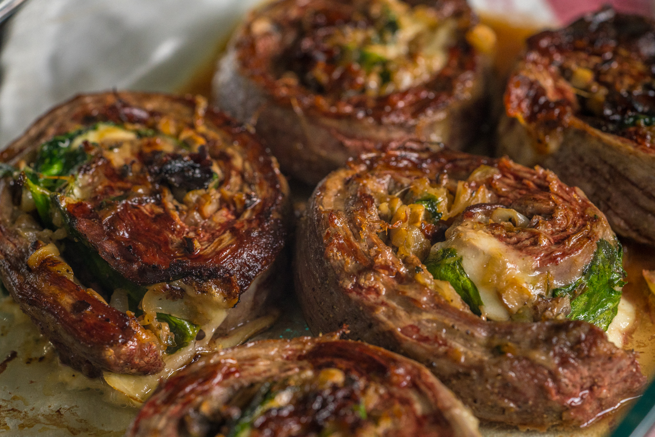 Cheesy Spinach and MushroomStuffed Steak Rolls Cooking Panda