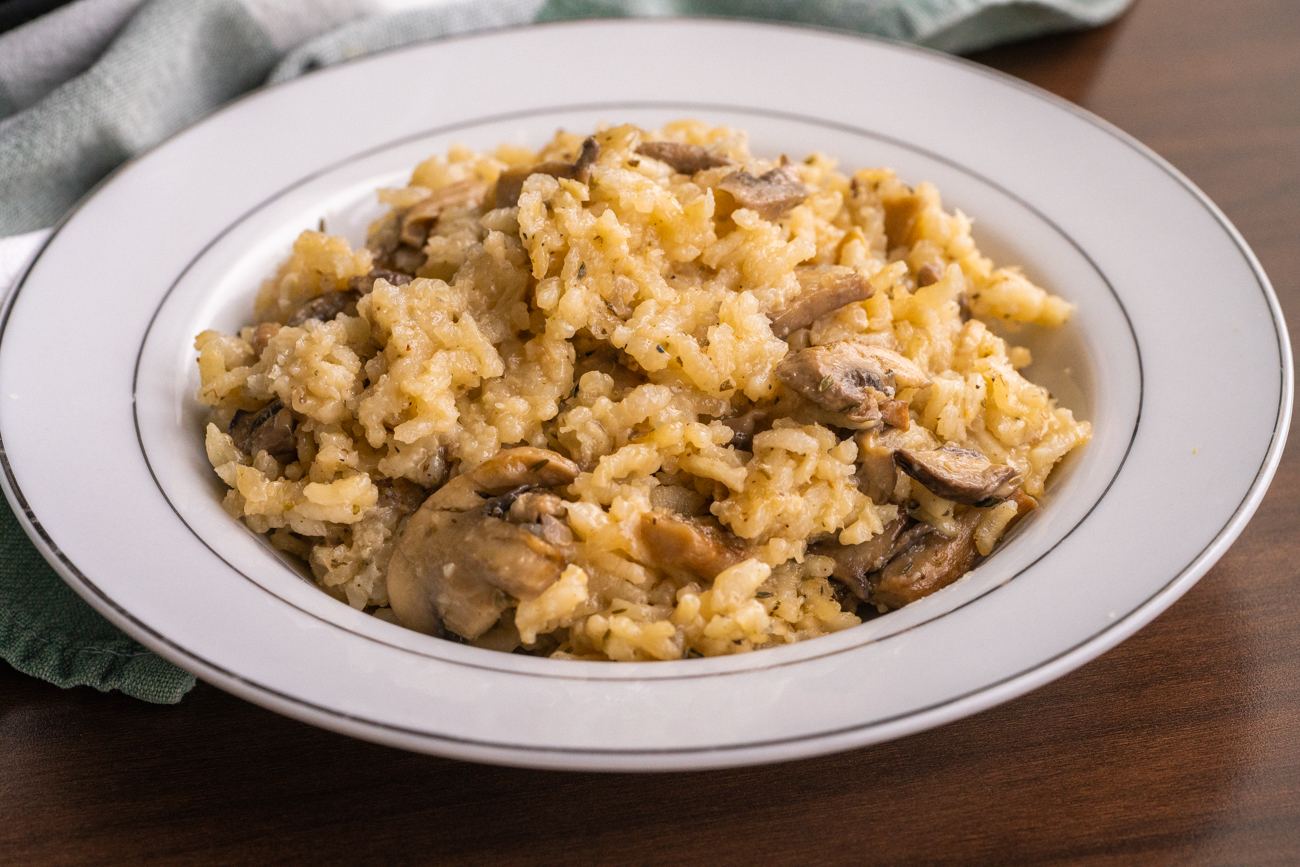 Slow Cooker Mushroom Risotto Cooking Panda