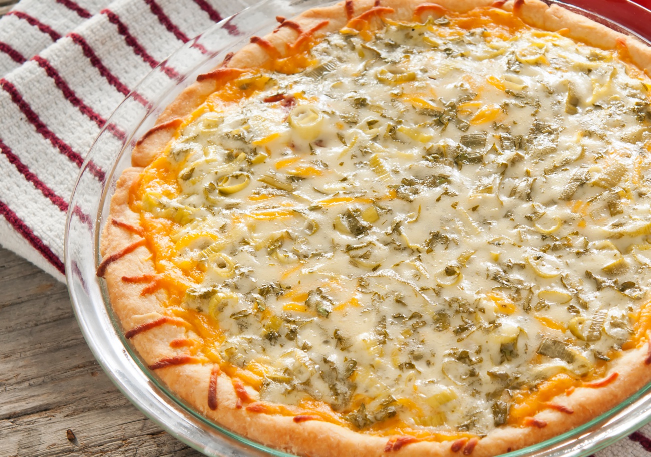 Spinach Artichoke PizzaQuiche Cooking Panda