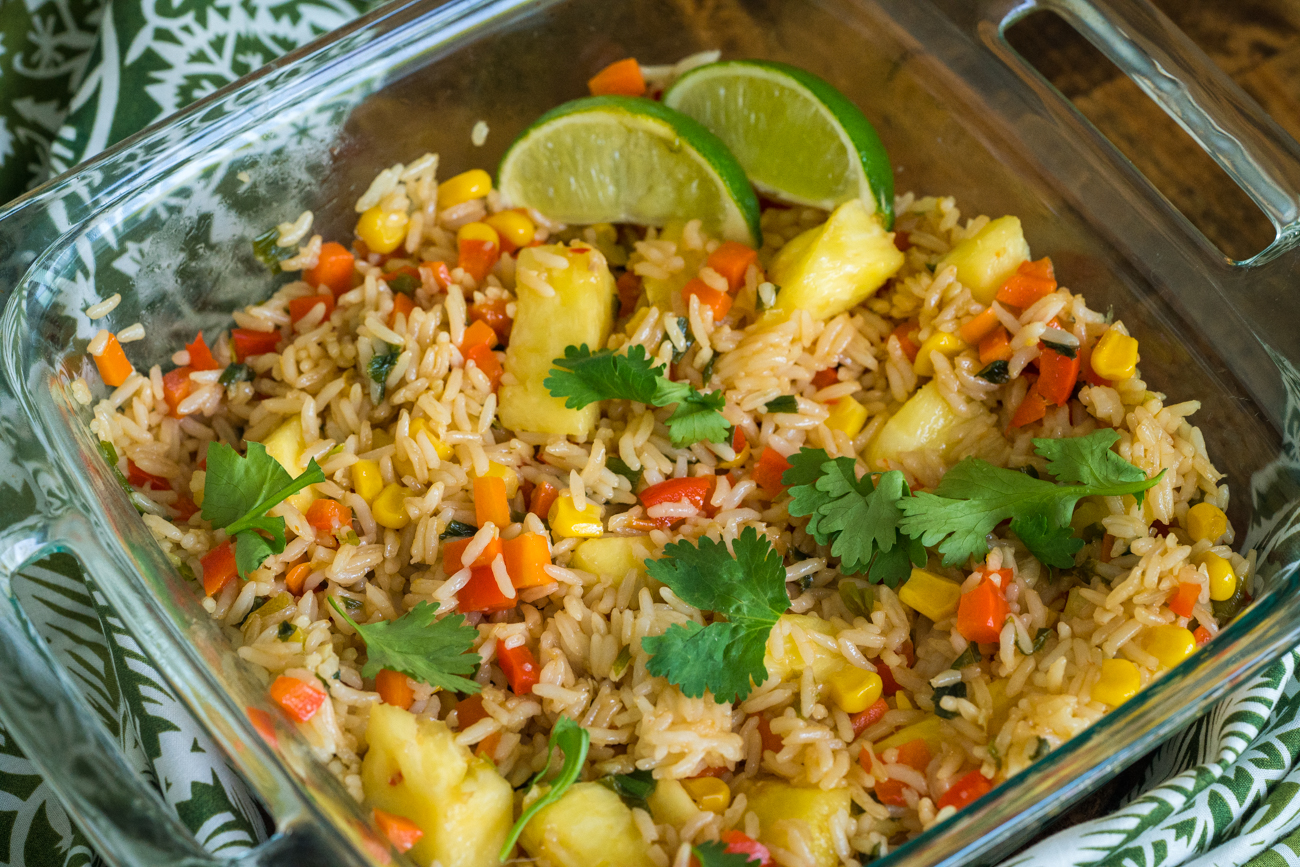 Pineapple Fried Rice Skillet Cooking Panda