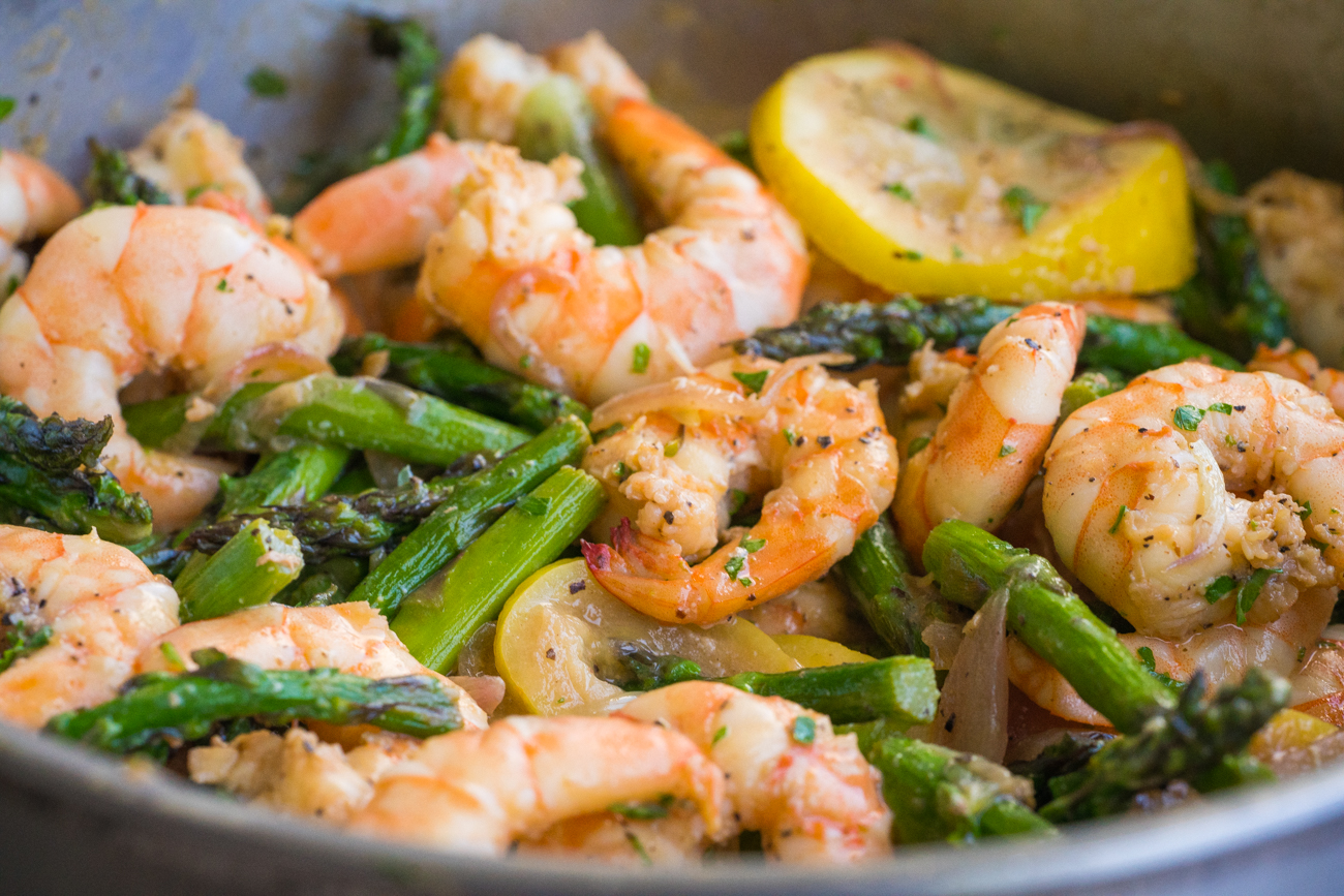 15Minute Garlic Butter Shrimp and Asparagus Cooking Panda