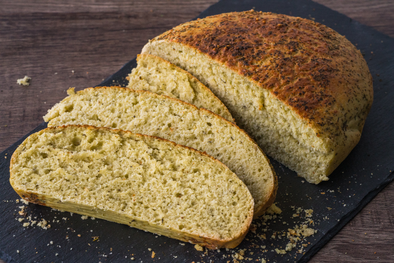 NoRise Slow Cooker Pesto Bread Cooking Panda