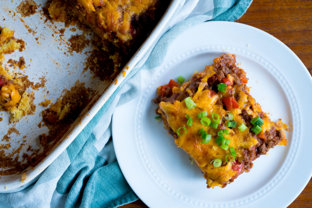 Sloppy Joe Cornbread Casserole Cooking Panda