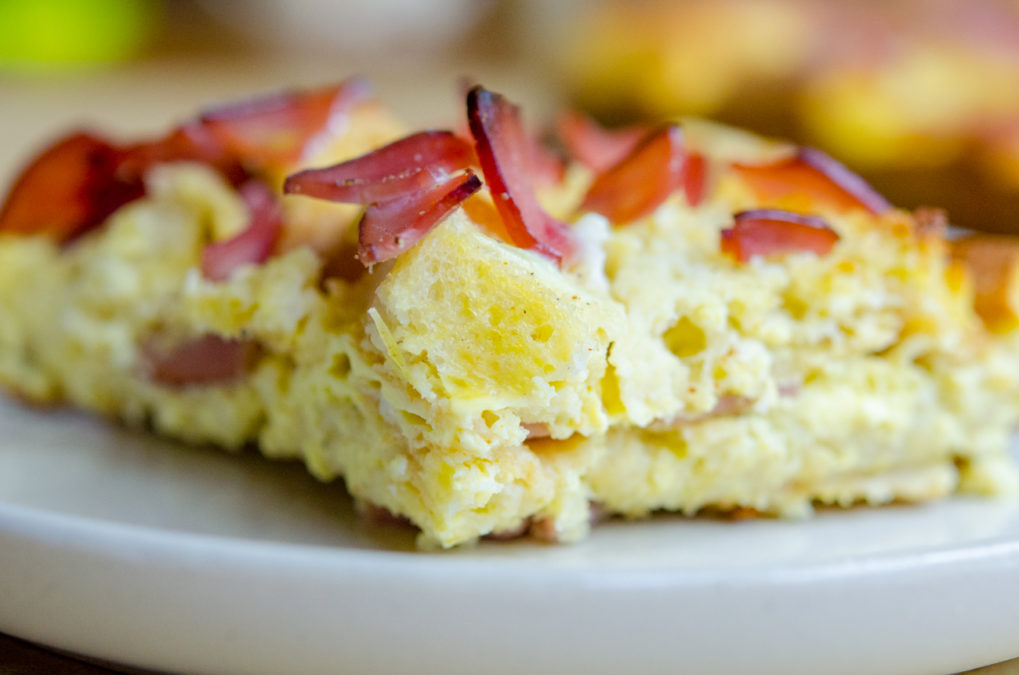 Overnight Eggs Benedict Breakfast Casserole Cooking Panda