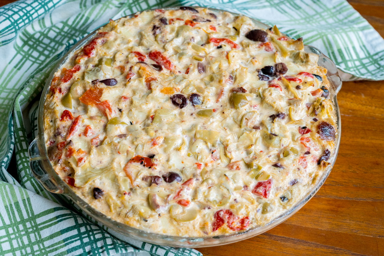 Roasted Garlic Artichoke Olive Dip Cooking Panda