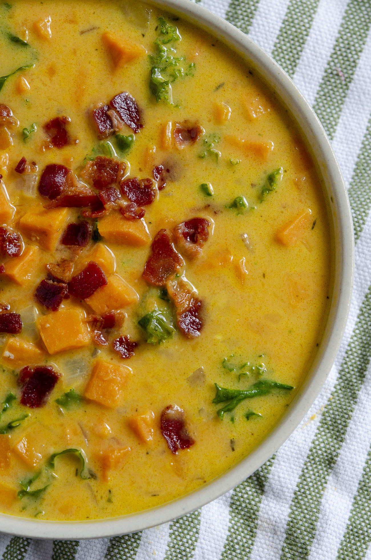 Sweet Potato Bacon Chowder – Live Play Eat