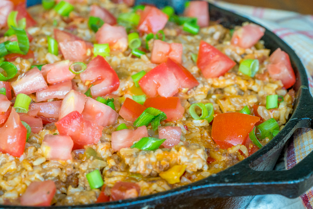 Weeknight Cheesy Taco Rice Skillet Live Play Eat