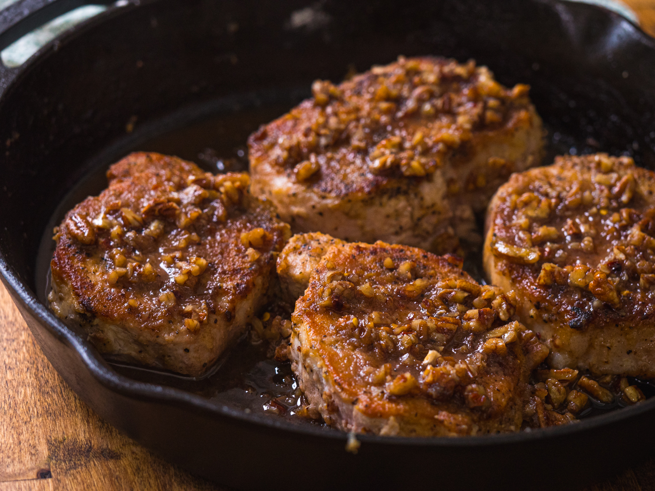 15Minute Honey Pecan Pork Chops Live Play Eat