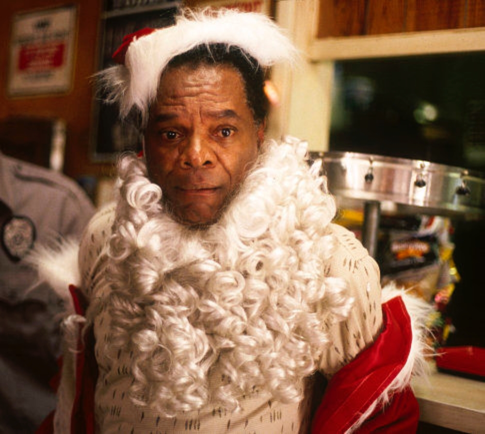 John Witherspoon in a Santa costume