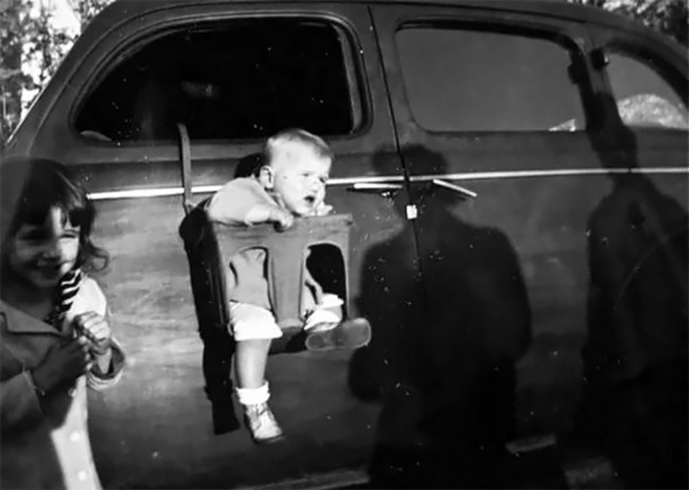 early child seat being used improperly