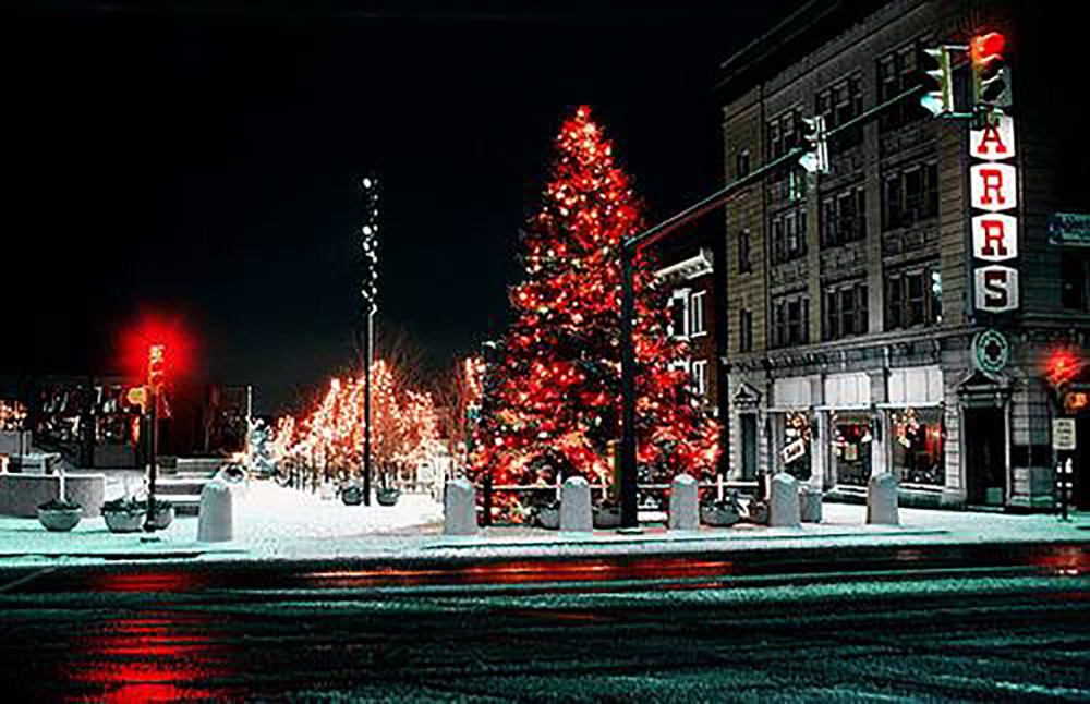 Christmas decorations in Bethlehem, Pennsylvania