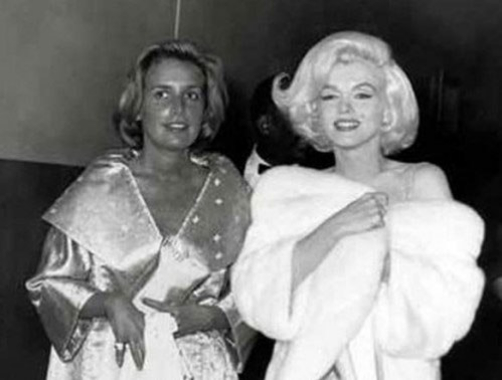 Marilyn Monroe with her publicist, Patricia Newcomb