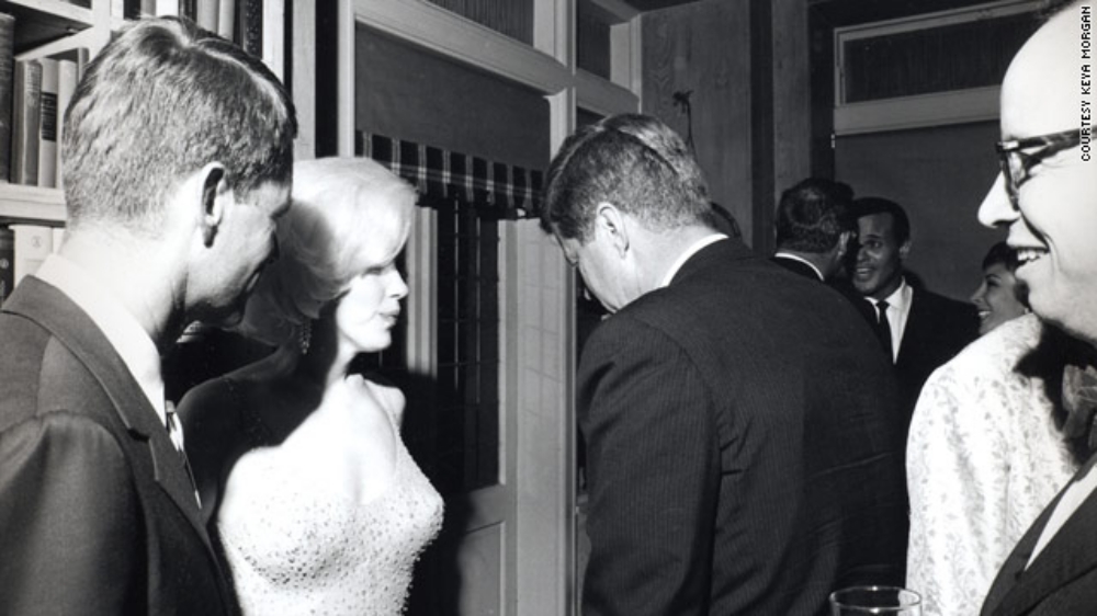 Marilyn Monroe with JFK and RFK
