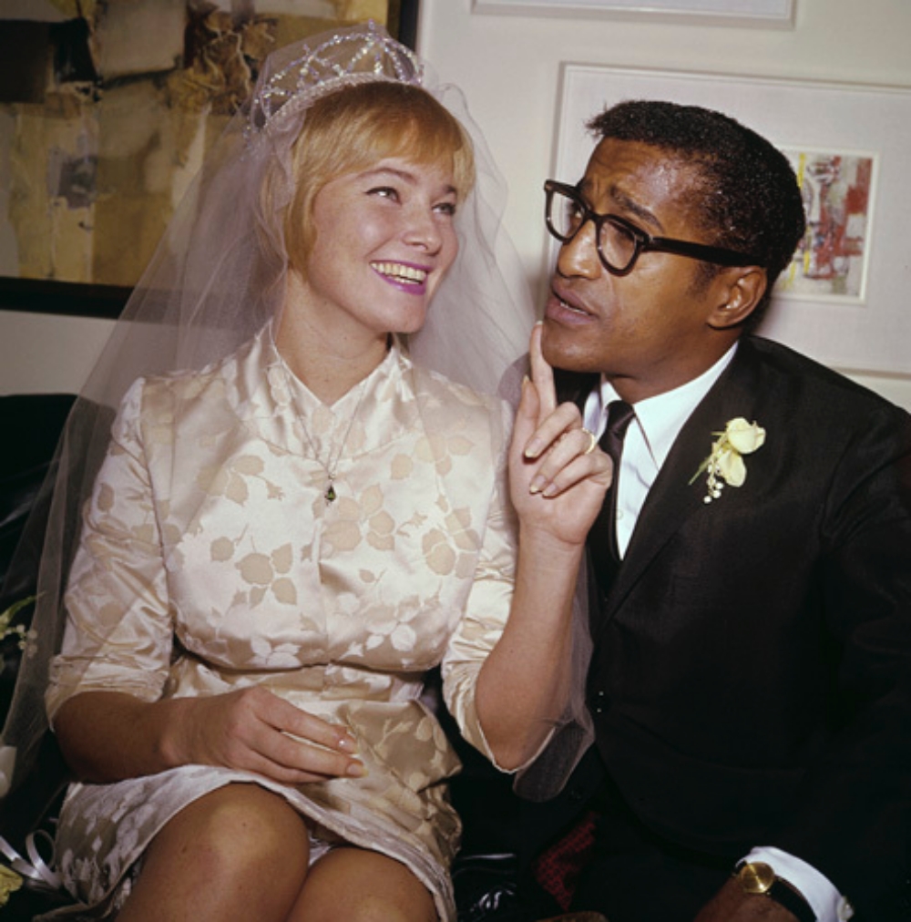 May Britt and Sammy Davis Jr. on their wedding day