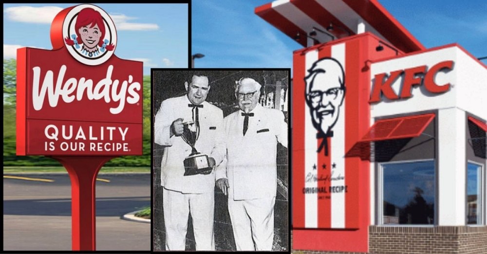 Dave Thomas and Colonel Sanders