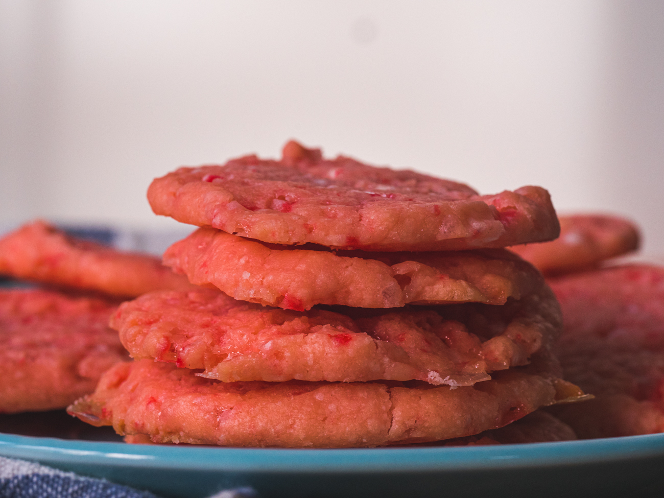 Peppermint Shortbread Cookies