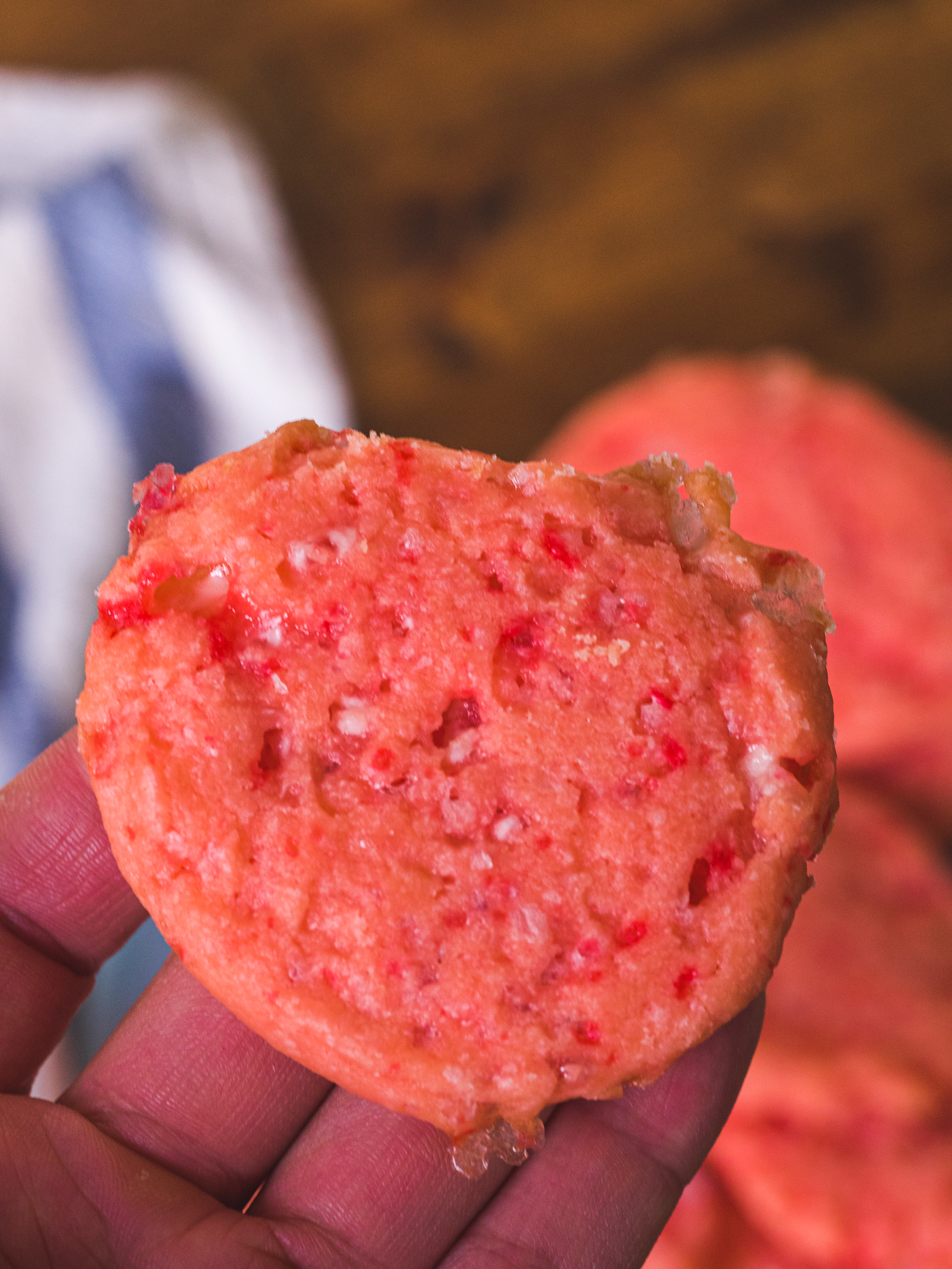 Peppermint Shortbread Cookies