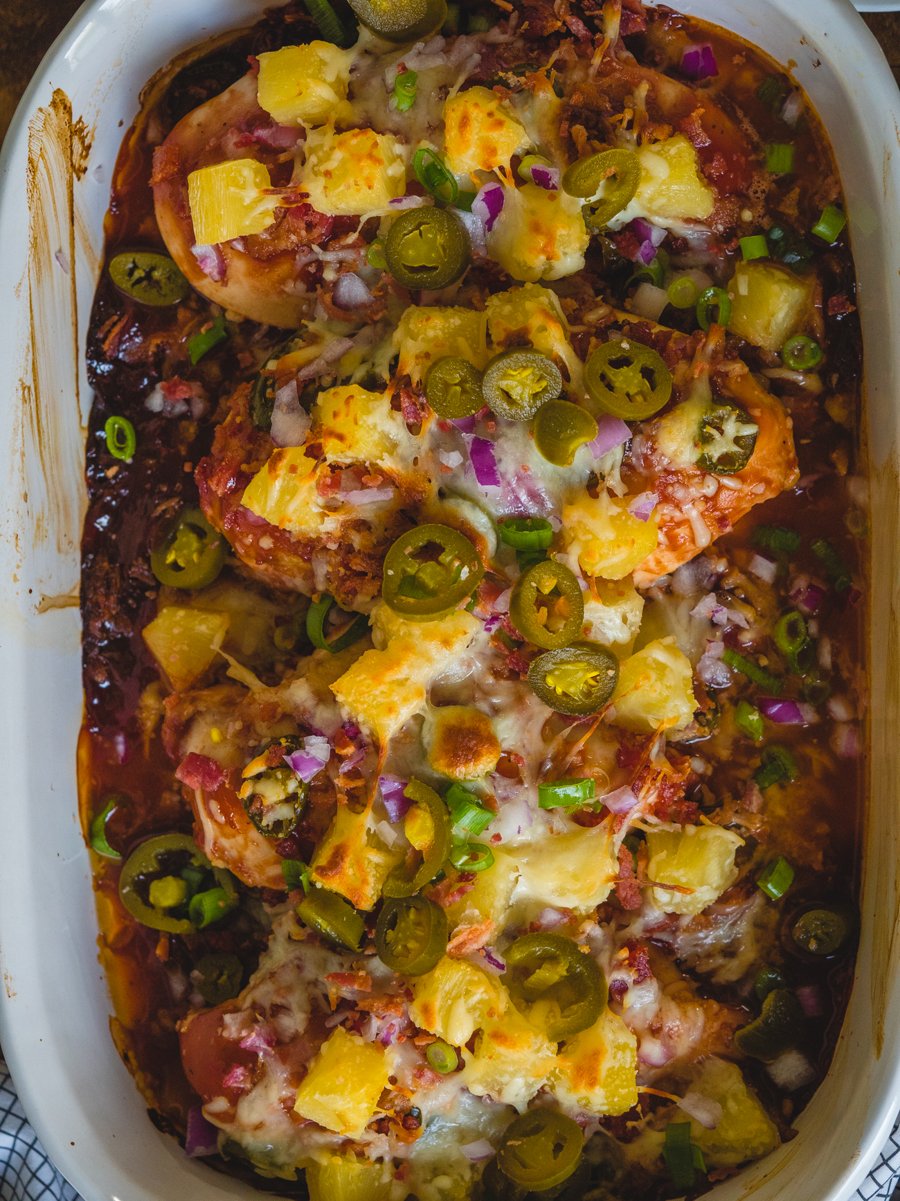 Pineapple Bacon Barbecue Chicken Cooking Panda