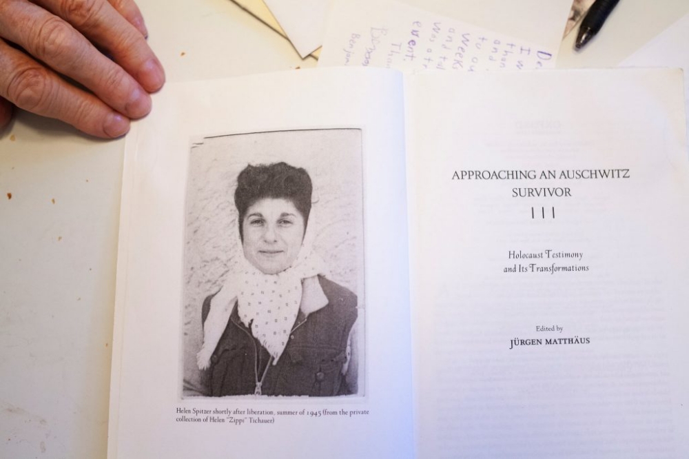 Wisnia's copy of the book featuring the woman he loved and knew as Zippi