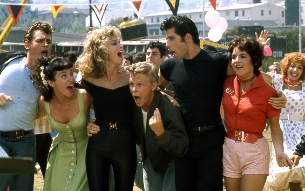 the main cast of the film, Grease