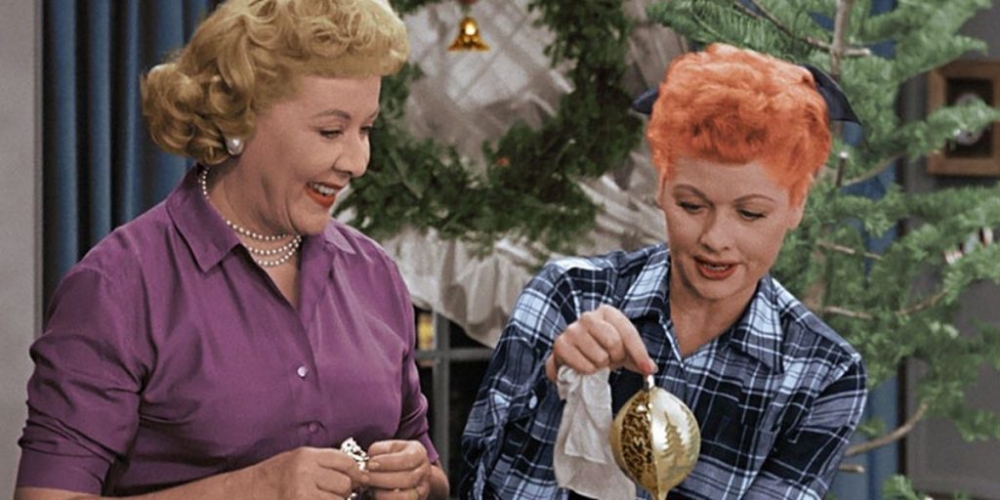 colorized I Love Lucy Christmas Special