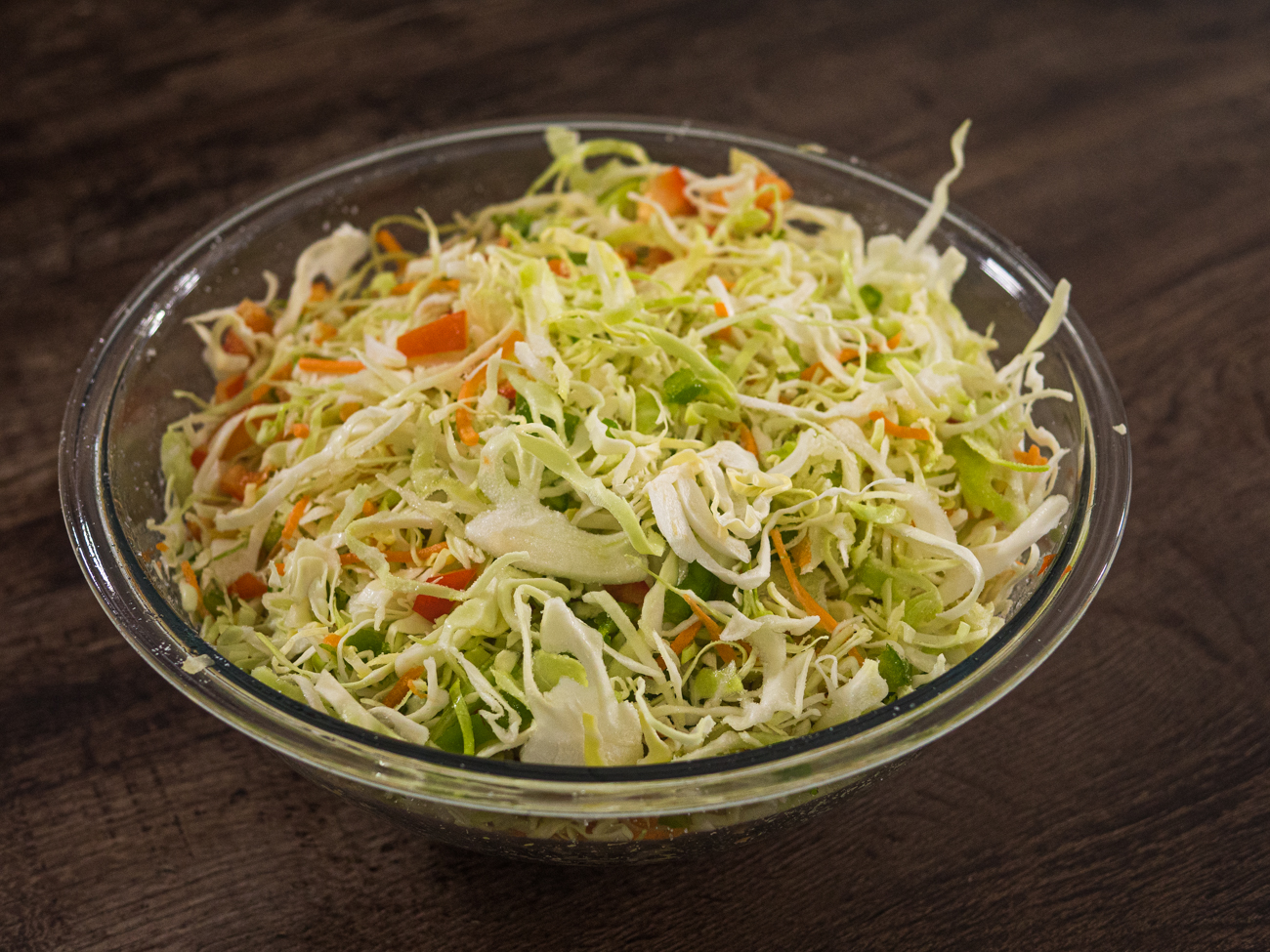 preparing Amish Overnight Coleslaw