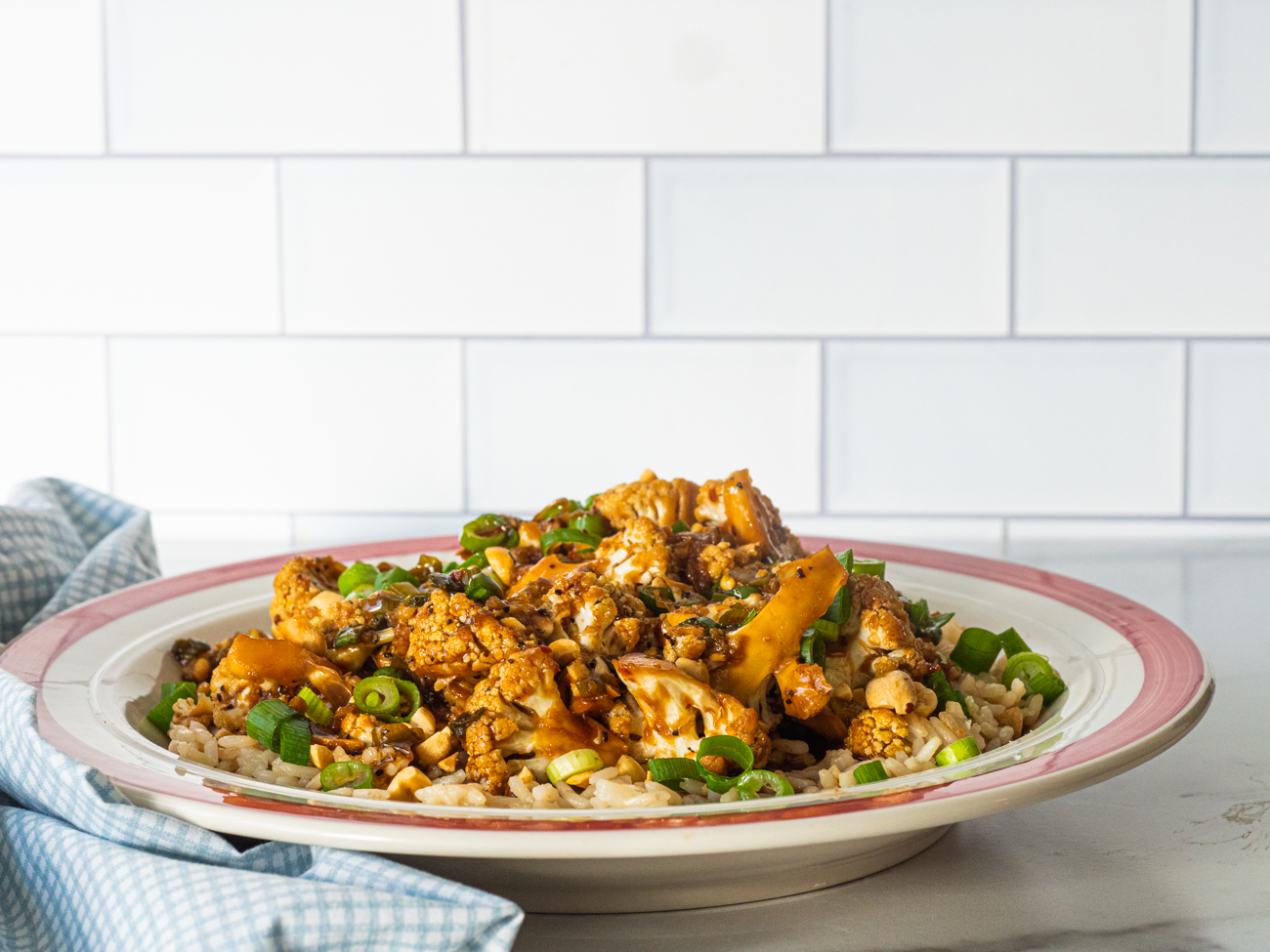 Kung Pao Cauliflower Cooking Panda