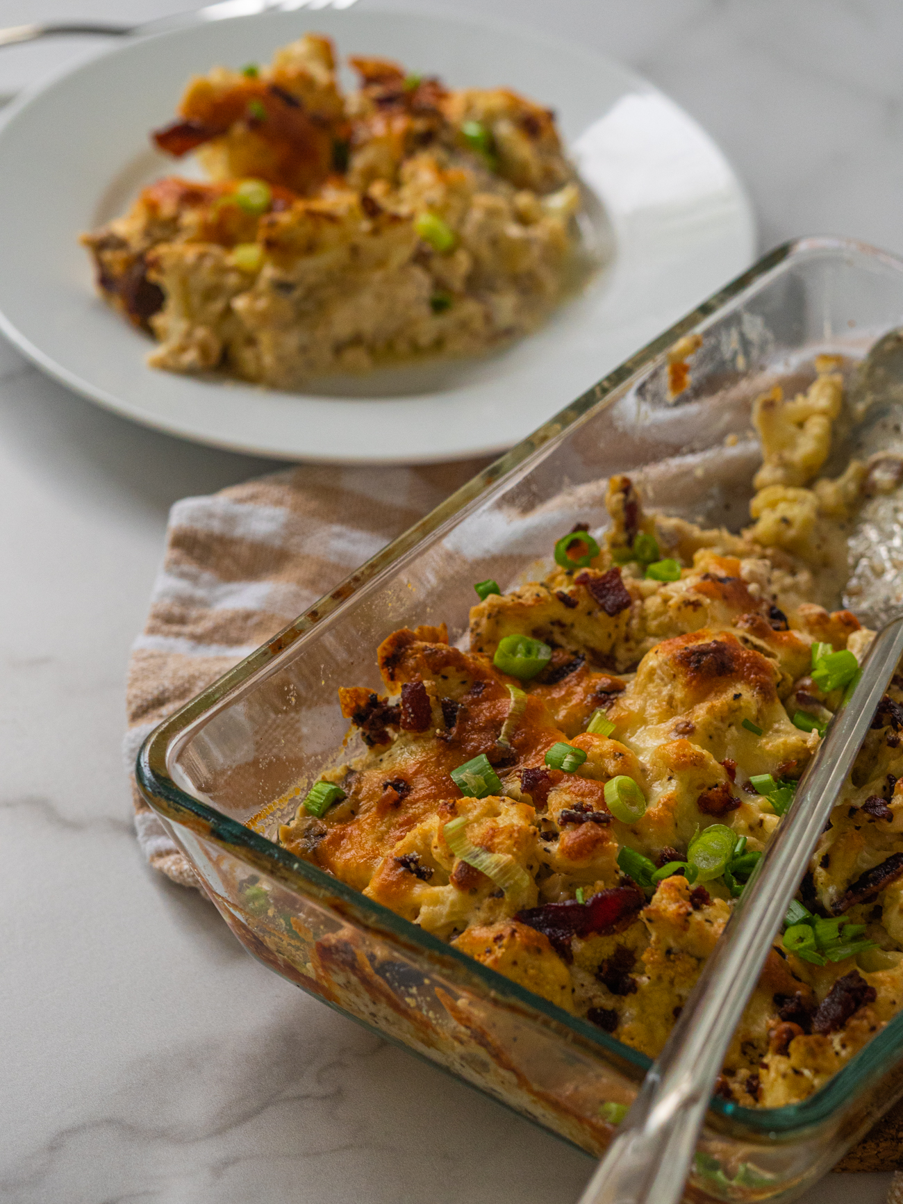 Loaded Cauliflower Casserole Live Play Eat