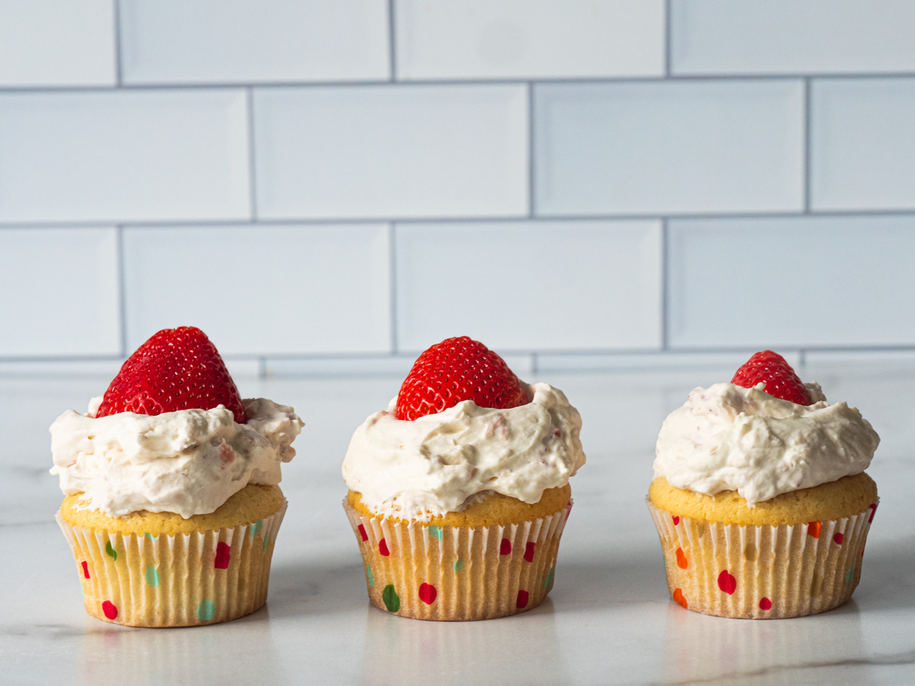 Strawberry Shortcake Cupcakes