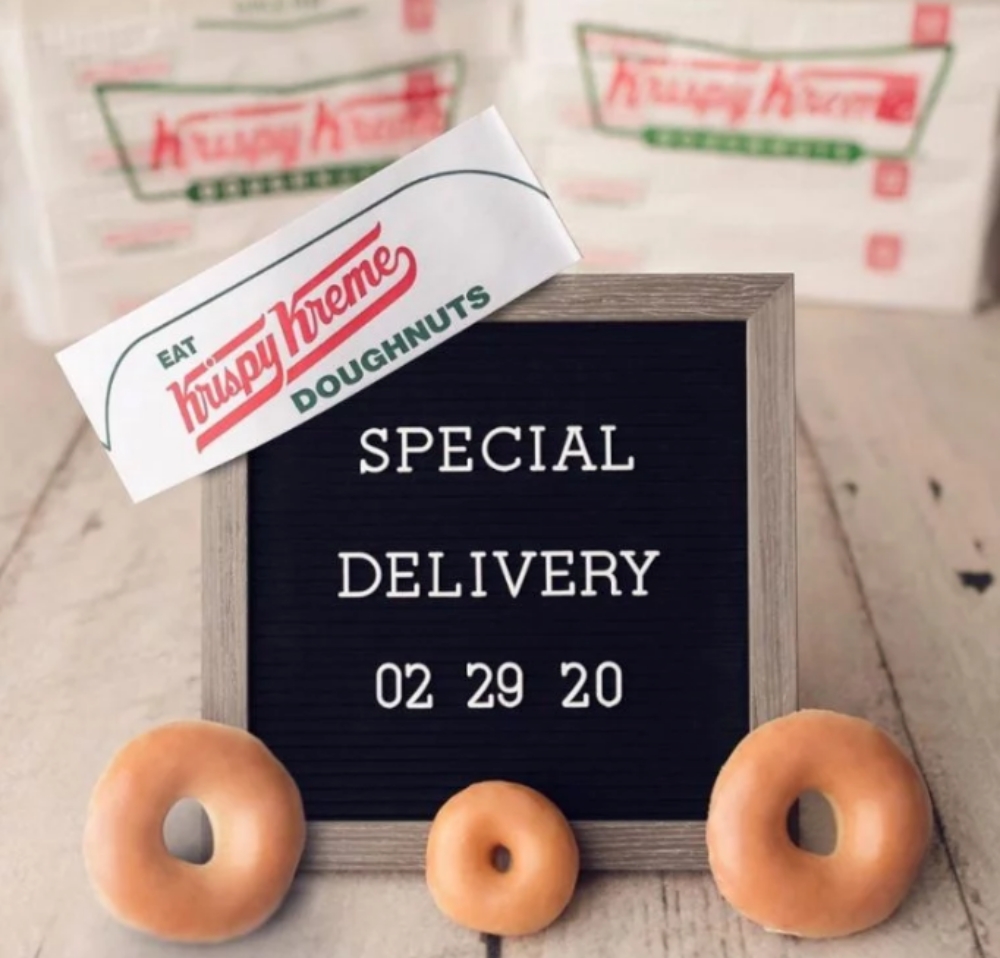 Krispy Kreme donuts delivery service