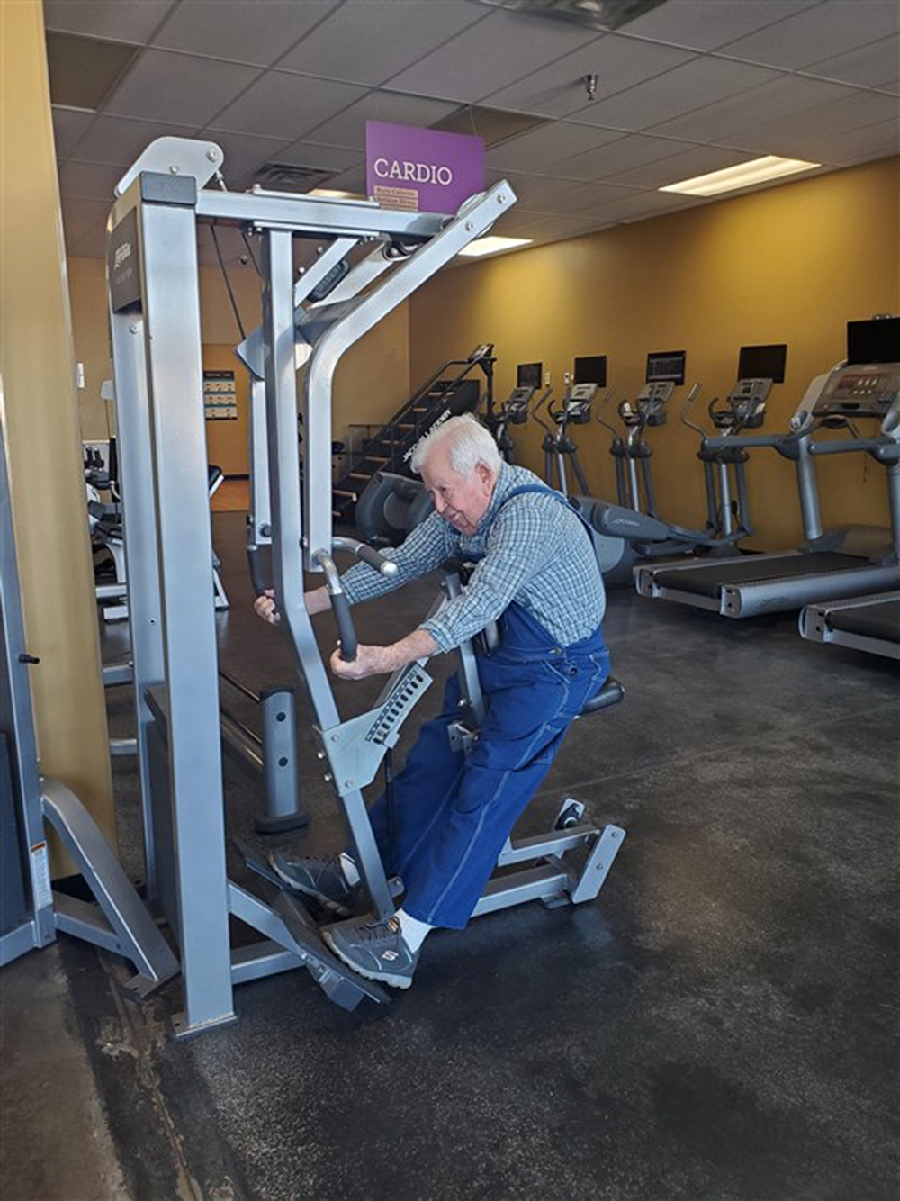 Lloyd Black exercising