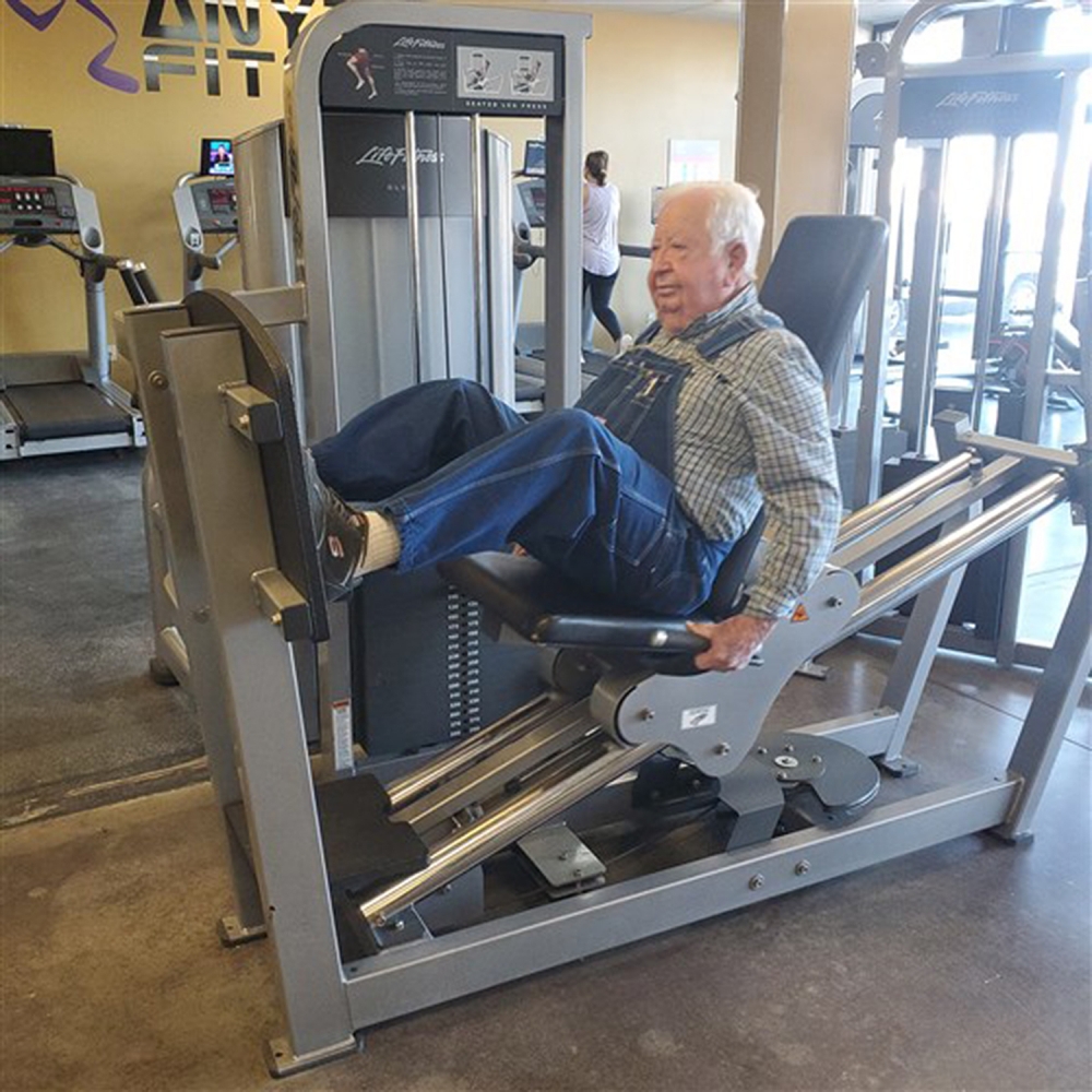 Lloyd Black exercising