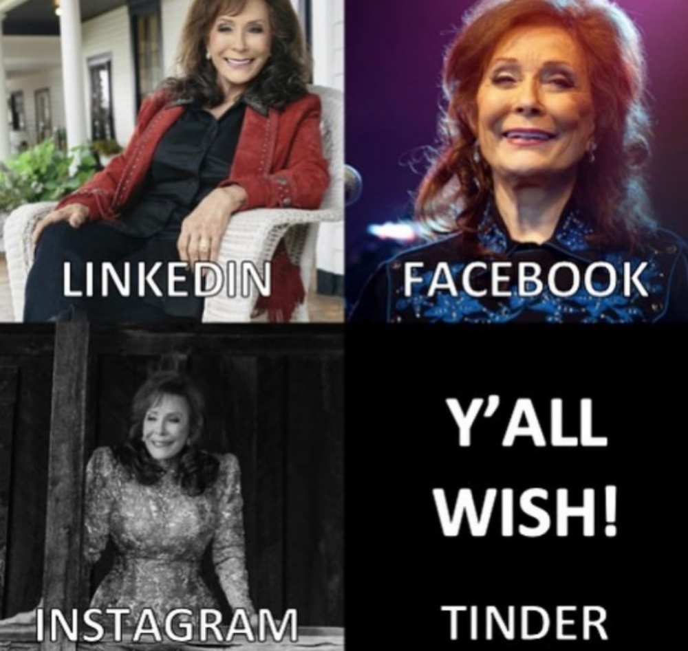 Loretta Lynn's hilarious response to the Dolly Parton challenge