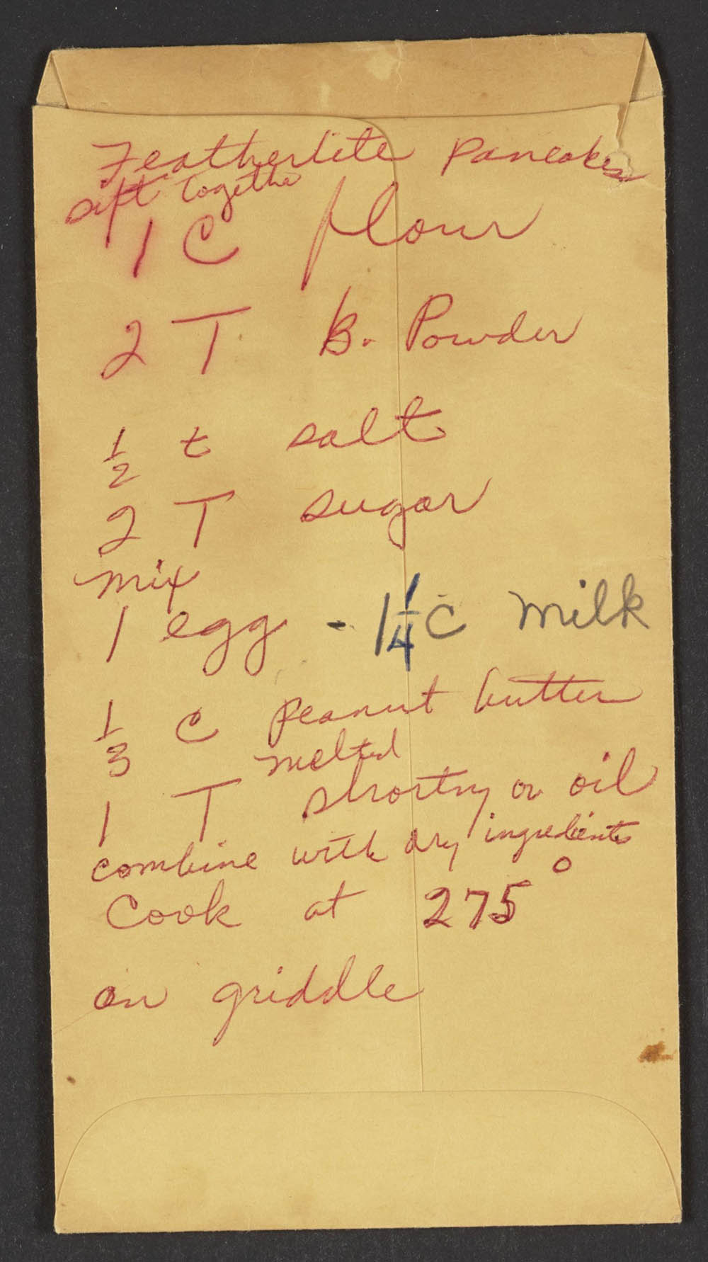 Rosa Parks' pancake recipe
