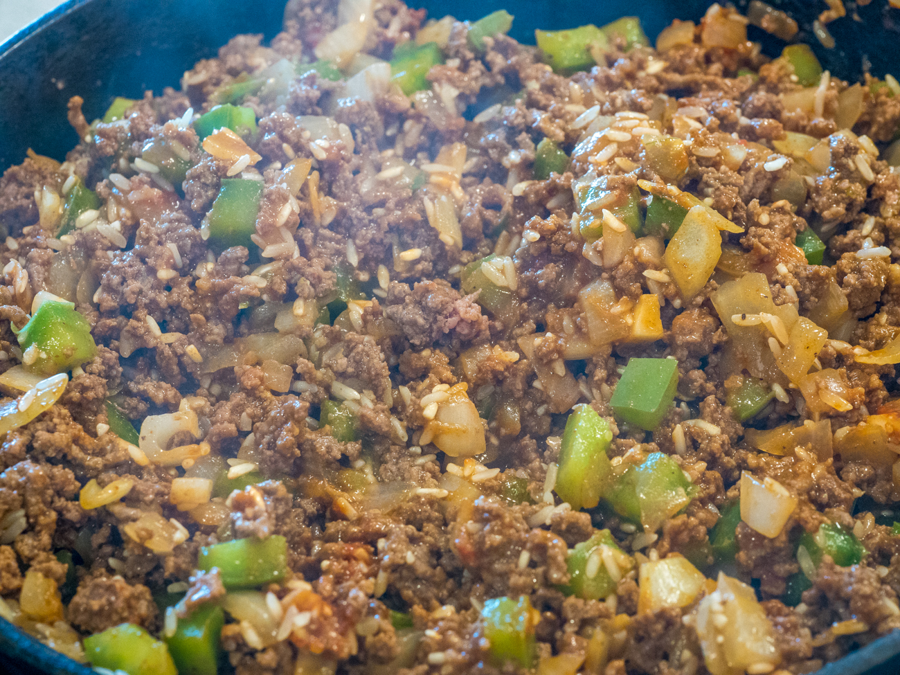 Texas hash being made