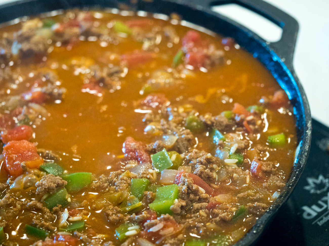 Texas hash being made