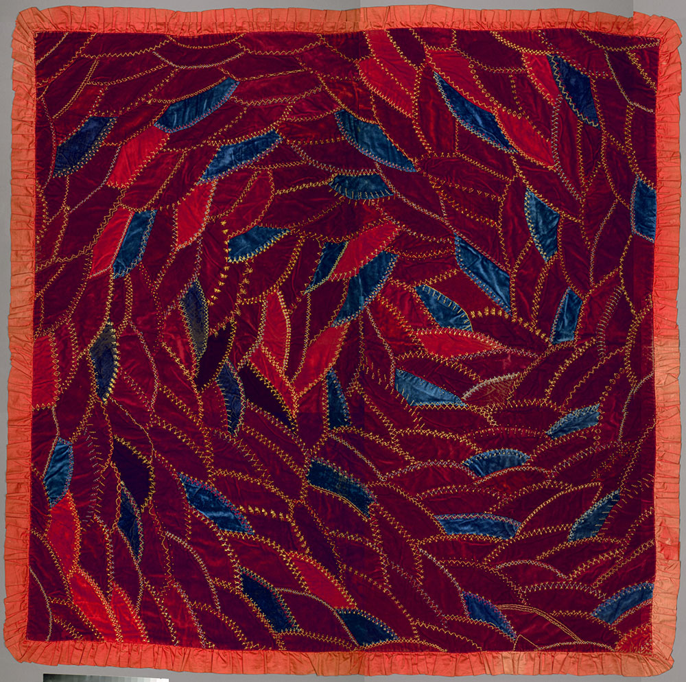 stunning crazy quilt from 1885