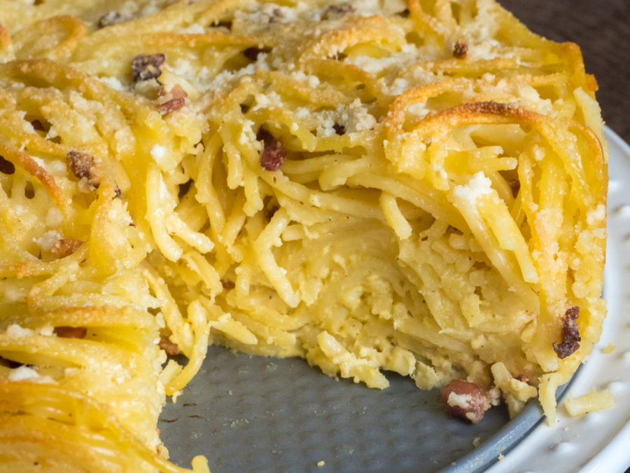 Spaghetti Carbonara Pie Live Play Eat