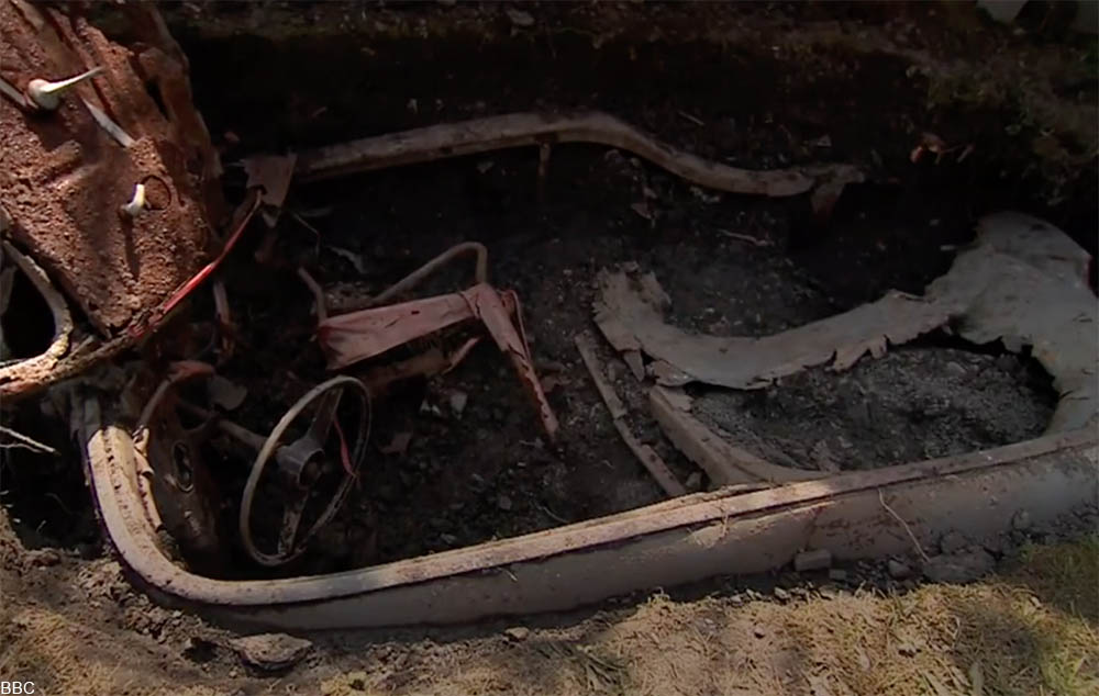 Man Finds Classic Car Buried in His Garden During Lockdown – The Good
