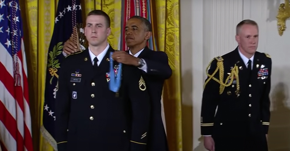 Staff Sgt. Pitts was awarded the Medal of Honor for his actions.
