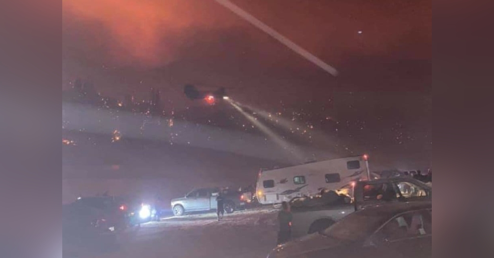 Sierra National Forest visitors were airlifted to safety by the Air National Guard.