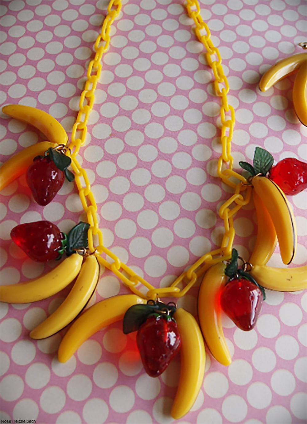 plastic fruit salad plastic necklace